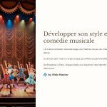 1 Developper son style en comedie musicale