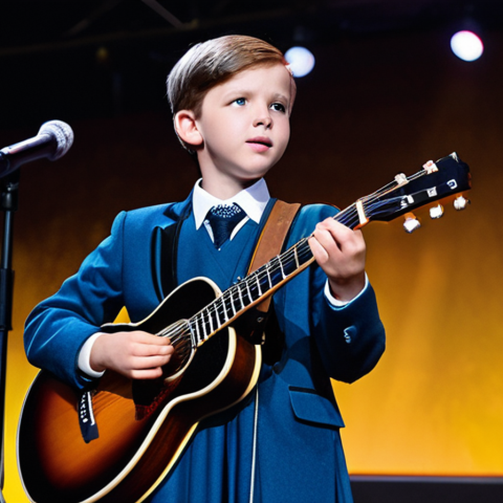 뮤지컬 배우의 심사위원 경험담 - The Aspiring Musician**

A young, fully clothed musician, modest clothing, on stage during a talent ...