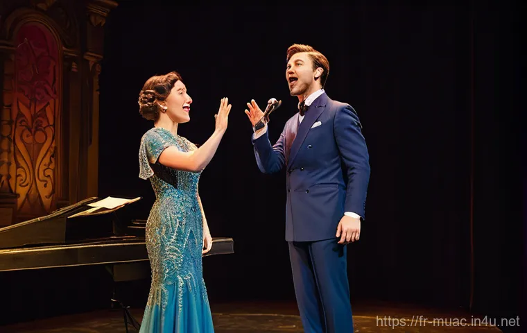 뮤지컬 배우의 투어 공연 준비 과정 - **Prompt 1: The Actor's Rigorous Training**
    "A fit and focused musical theater actor, mid-twenti...