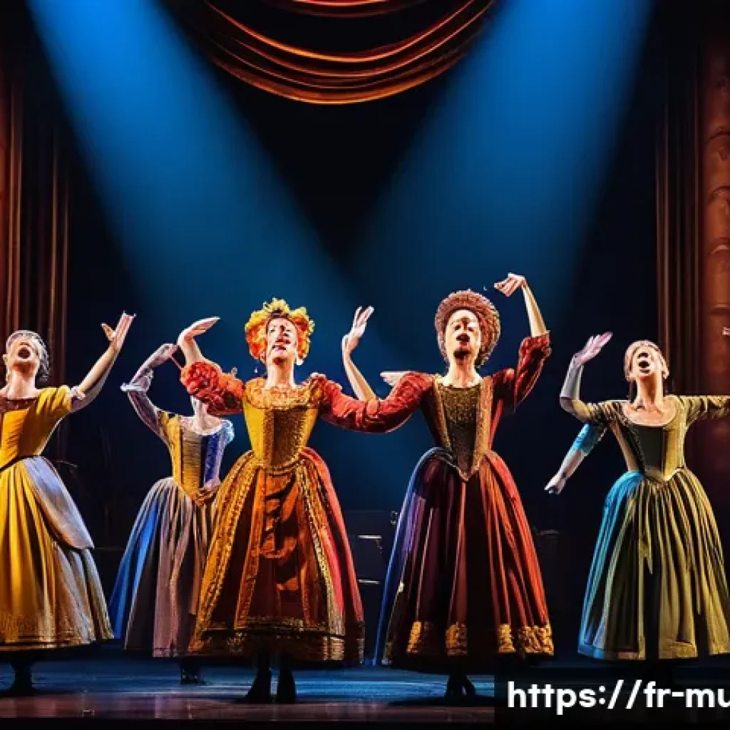 뮤지컬 배우가 된 이유와 동기 - **Image Prompt 1: The Grand Stage Performance**
    A vibrant and dramatic scene on a large, ornate ...